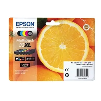 Epson 33XL Ink Cartridge Premium High Yield Oranges CMYK/Photo Black