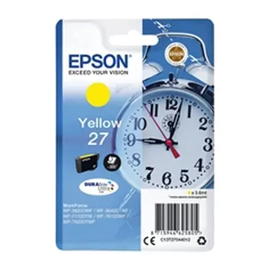 Epson 27 Ink Cartridge DURABrite Ultra Alarm Clock Yellow C13T27044012