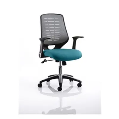 Relay Task Operator Chair Kingfisher Colour Silver Back Wit