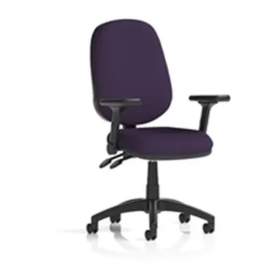 Eclipse Plus II Operator Chair Tansy Purple Adjustable Folding Arms