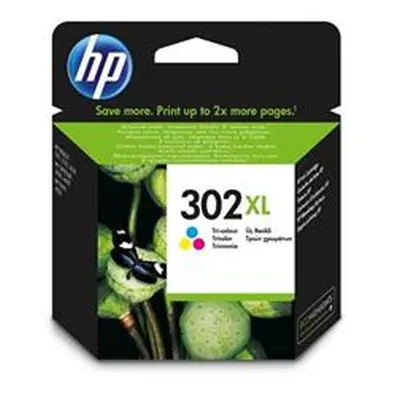 HP 302XL High Yield Tri-colour Original Ink Cartridge (F6U67AE)