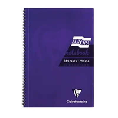 Clairefontaine Europa Notebook 180 Pages A5 Purple (5 Pack)