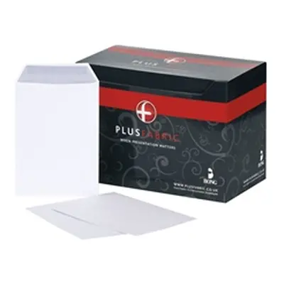 Plus Fabric Envelopes Pocket Press Seal 110gsm C5 White [Pack 500]