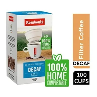 Rombouts Decaf Medium Roast 1 Cup Filters 10's - PACK (4)