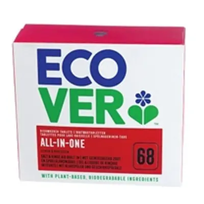 Ecover All In One Dishwasher Tablets Lemon and Mandarin (Pack of 68)