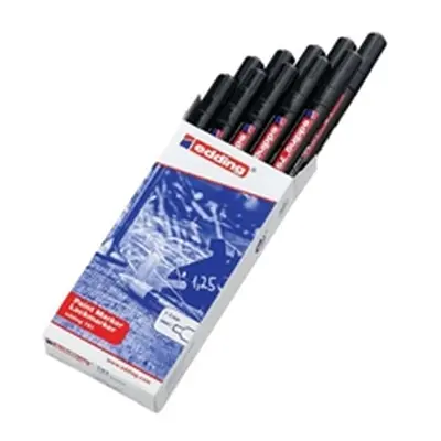 Edding 791 Paint Marker Bullet Tip 192mm Line Black (Pack 10)