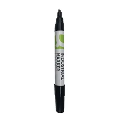 Q-Connect Industrial Marker Chisel Tip Black (Pack of 10)