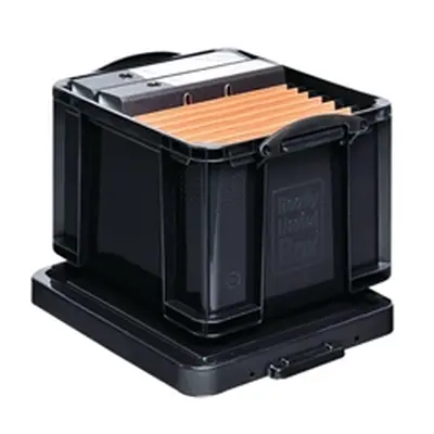 Really Useful 35L Recycled Plastic Storage Box Black 35Black R