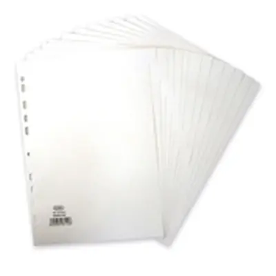 Elba Dividers Europunched 12-Part A4 White - 400007502