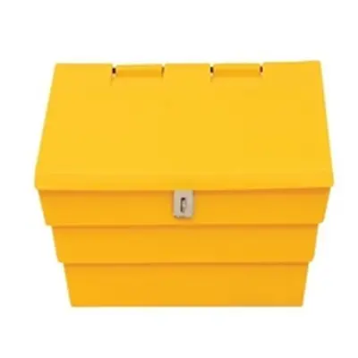 Mini Salt and Grit Bin with Locking Lid Yellow 50L 389111