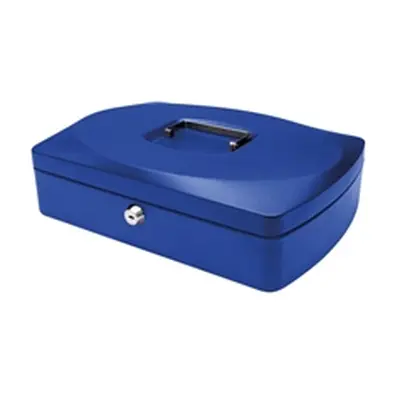 Q-Connect Cash Box 12 Inch Blue Ref KF02625