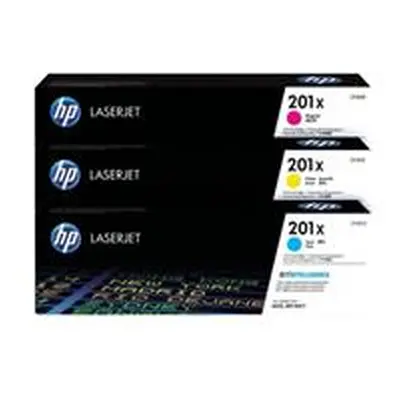 HP 201X 3-pack HY Cyan/Magenta/Yellow Toner Cartridges (CF253XM)