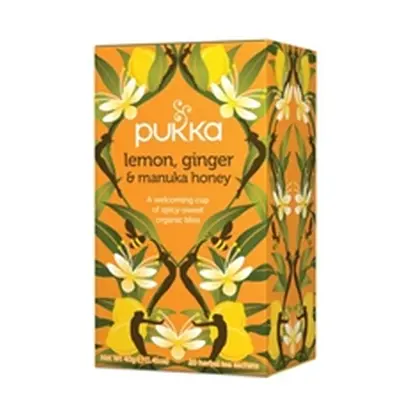 Pukka Lemon Ginger and Manuka Tea Bags (Pack of 20) P5049