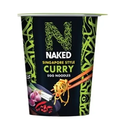 Naked Noodle Singapore Style Curry Egg Noodles 78g (Pack of 6) 129471