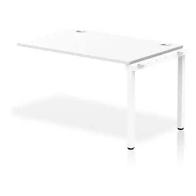 Impulse Bench Single Row Ext Kit 1200 White Frame Bench Desk White