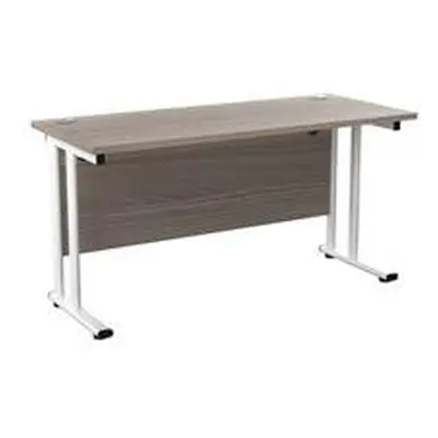 Allegro 1400x600 Cantilever Workstation-G Oak/White TWU1460RECGOWH