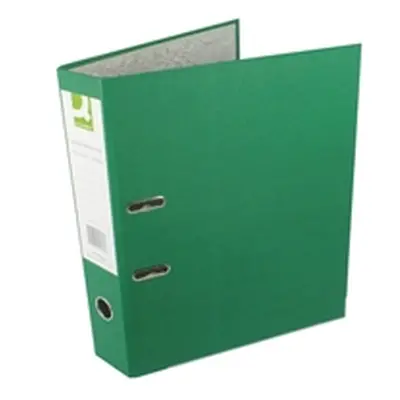 Q-Connect Lever Arch File Paperbacked Foolscap Green Pk 10 - KF20032