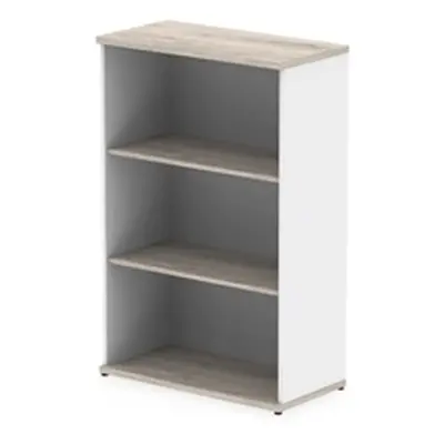 Impulse 1200mm Bookcase Grey Oak and White