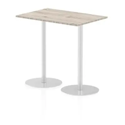 Italia 1200x800mm Poseur Rectangular Table Grey Oak Top