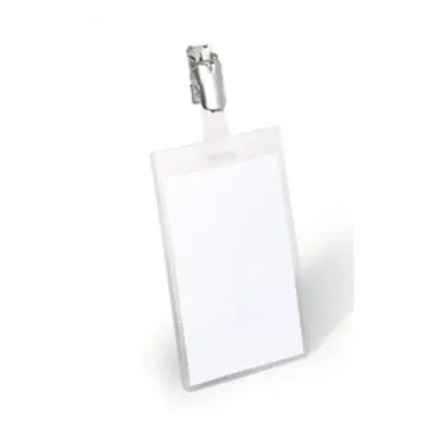 Durable Clip Security Badge 90x60mm