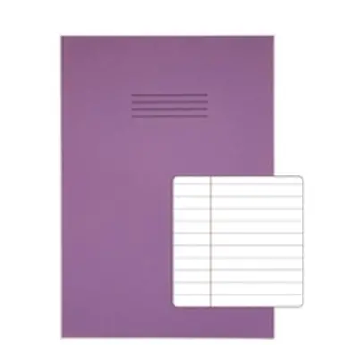 Rhino Exercise Book 80 Page F8M A4+ Purple (Pack of 50) VDU080-214-4