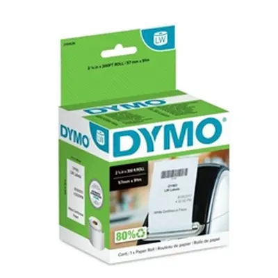 Dymo Labelwriter Receipt Paper Roll 57mmx91m Black on White 2191636