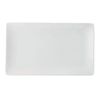 Pure White Rectangular Plate 11x6.25in/28x16cm (Pack of 6)