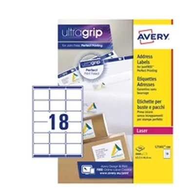 Avery Rectangular Addressing Labels White [9000 Labels] - L7161-500