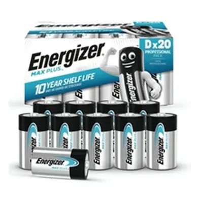 Energizer Max Plus D Alkaline Battery (Pack of 20) 423365