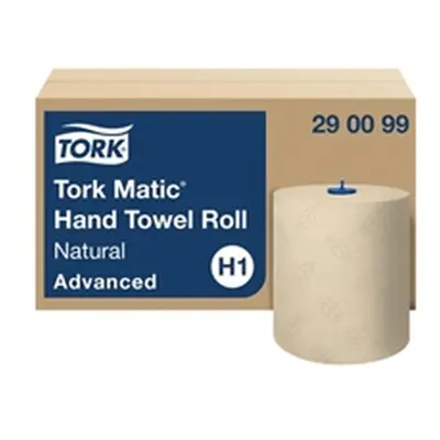 Tork Matic Paper Hand Towel Roll Natural (Pack of 6) 290099