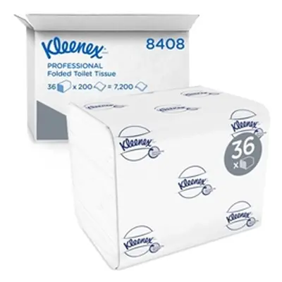 Kleenex Ultra Toilet Tissue 200 Sheet White (Pack of 36) 8408