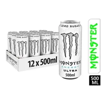 Monster Energy Ultra White Cans 12x500ml