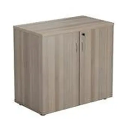 Allegro Desk High Cupboard - Grey Oak - WDS745CPGO