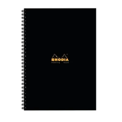 Rhodia Meeting Book A4 Wirebound Hardback Black 160 Pages (3 Pack)