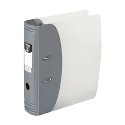 Hermes Lever Arch File Heavy Duty A4 78mm Capacity Silver 832006