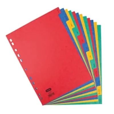 Elba Heavyweight 225gsm Pressboard Dividers Europunched - 400007517