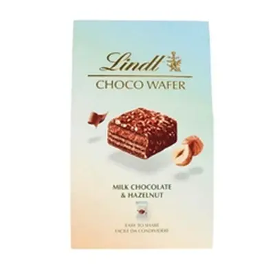 Lindt Choco Wafer Milk Chocolate and Hazelnut 135g FOLIN016