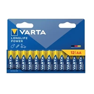 Varta Longlife Power AA Alkaline Battery 1.5V (Pack of 12) 4906121782