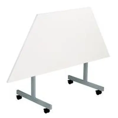 Allegro Tilting Table 1600x800 Silver/White Top Ref OETT1680TRAPSVWH