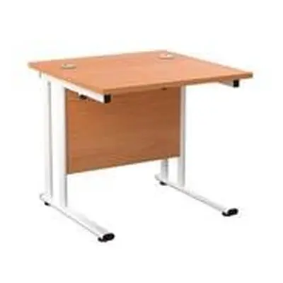 Allegro 800 X 800 Rectangular Cantilever Workstation Beech/White