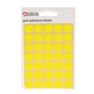 Blick Flourescent Labels in Bags Round 13mm Dia 140 Per - RS004752