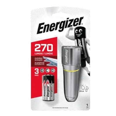 Energizer Metal Torch Compact 15 Hours Run Time 3AAA Silver 633657