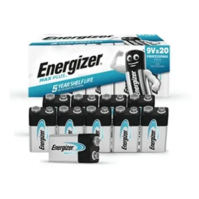 Energizer Max Plus 9V Alkaline Battery (Pack of 20) 423204