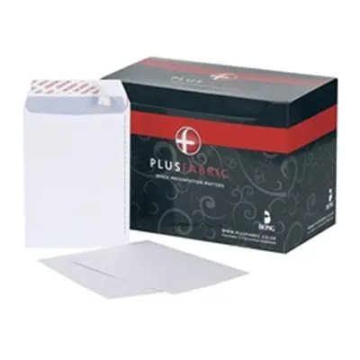 Plus Fabric Envelopes Pocket Peel and Seal 110gsm C5 White [Pack 500]