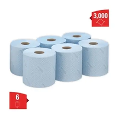 Wypall L10 Wiper Roll Control Centrefeed Blue (Pack of 6) 7407