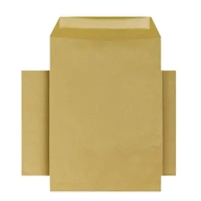 Q-Connect C4 Envelopes Pocket Gummed 80gsm Manilla Pk 500 - KF3428