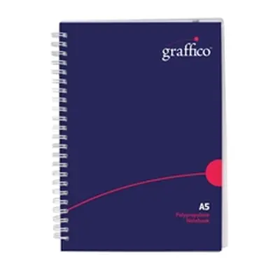 Graffico Polypropylene Wirebound Notebook 140 Pages A5 500-0505