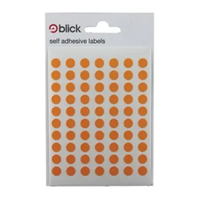 Blick Coloured Labels in Bags Round 8mm Dia 490 Per Bag - RS002857