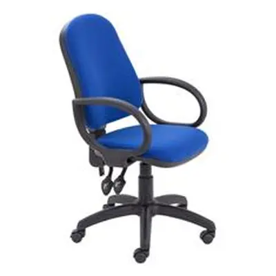 Calypso II High Back Chair with Fixed Arms - Blue - CH2800RB+AC1002