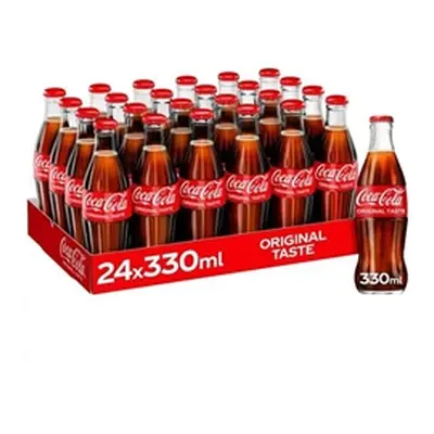 Coca Cola GLASS Bottles 24x330ml